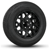 15x6.0 All Gloss Black Buck Commander Trailer Wheels Ready Mount Wheel & Tire Packages for All Types of Trailers in Pattern 5-Lug 5x4.50 / 5x114.3