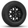 15x6.0 All Gloss Black Buck Commander Trailer Wheels Ready Mount Wheel & Tire Packages for All Types of Trailers in Pattern 6-Lug 6x5.50 / 6x139.7